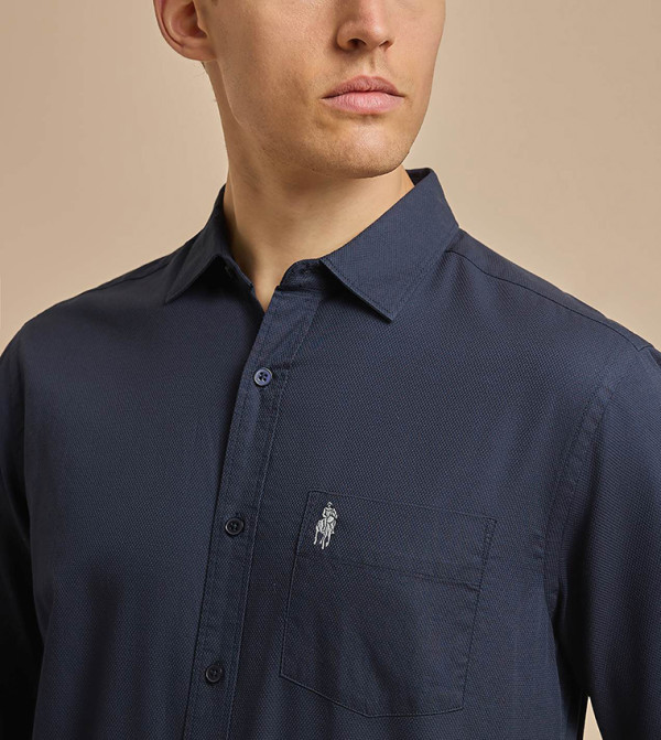 R&B  Shirts - Blue Long Sleeves