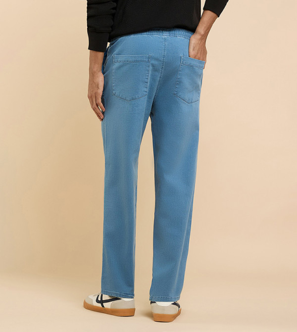 R&B  Jeans - Light Blue Tapered Jeans