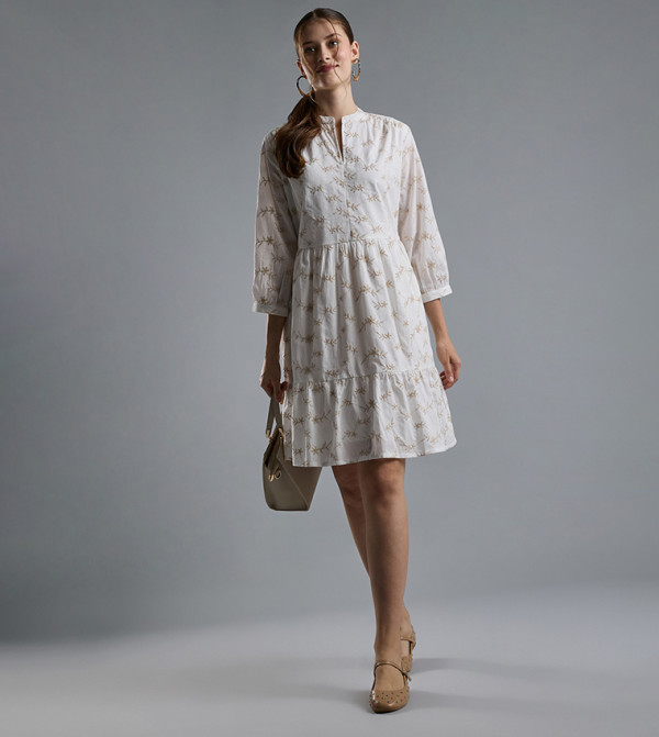 R&B Clothing - Ivory Mini Dresses