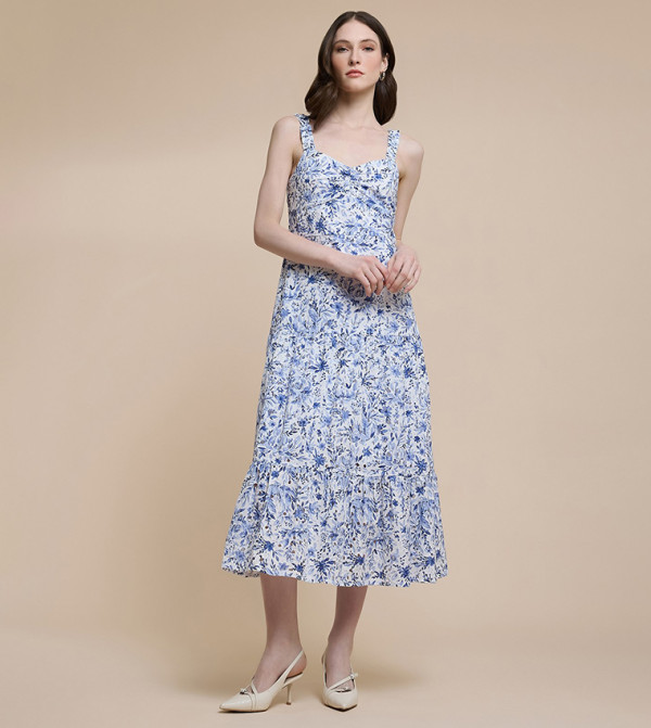 R&B R&B - Blue Midi Dresses