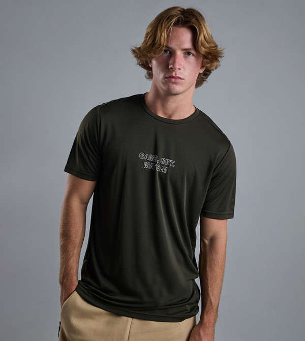 أر آند بي  ملابس رياضة - زيتي  T-Shirts & Vests