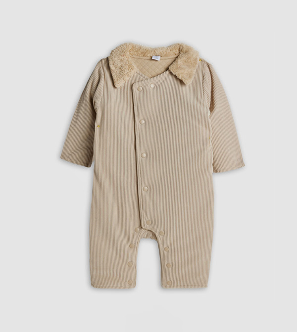 R&B  Baby Essentials - Brown Rompers