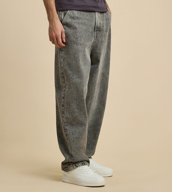 R&B  Jeans - Grey Relaxed Jeans
