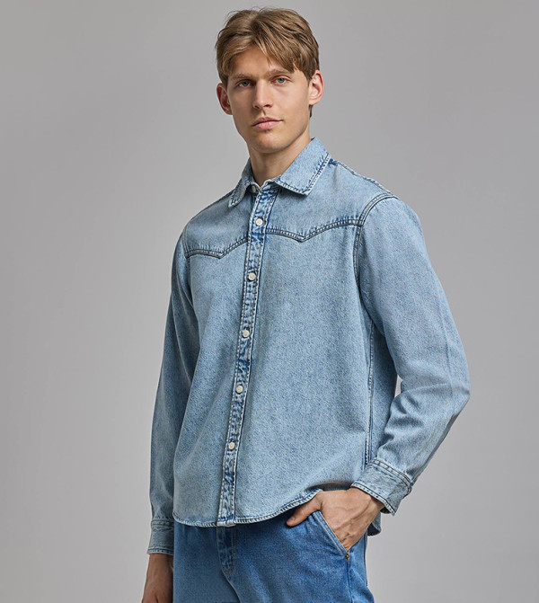 R&B  Clothing - Blue Long Sleeves