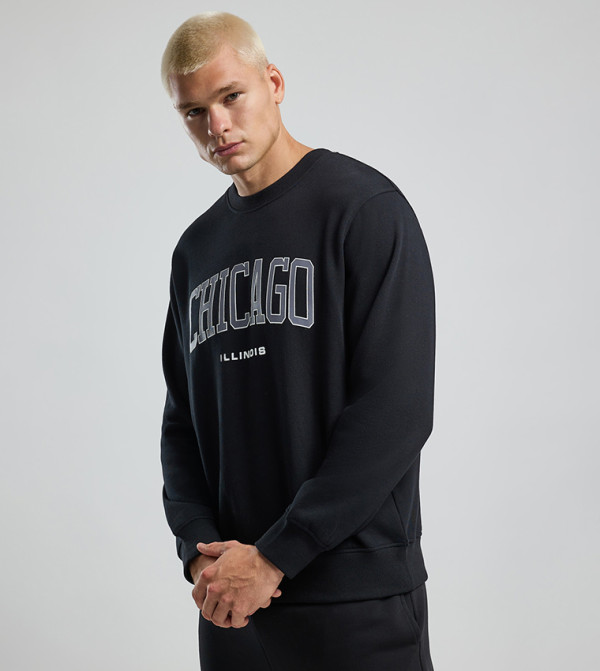 R&B  Hoodies & Sweatshirts - Black Sweatshirts
