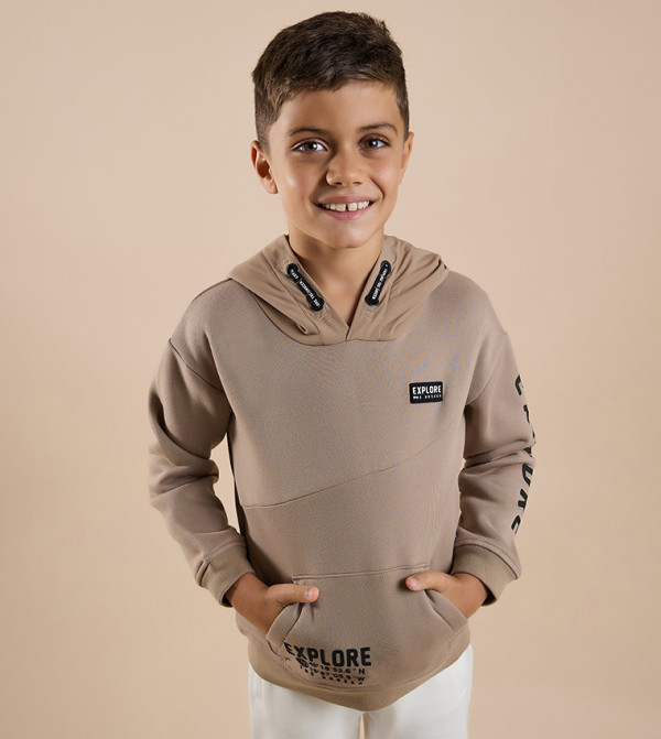 R&B  Hoodies - Beige Hoodies