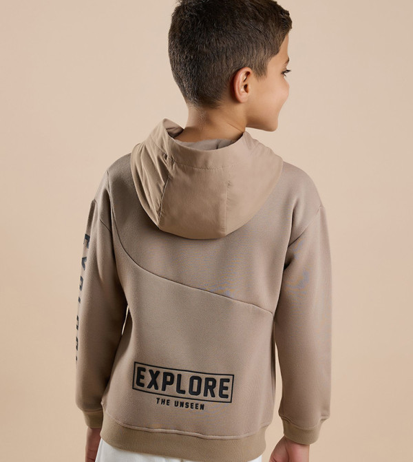 R&B  Hoodies - Beige Hoodies