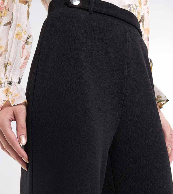 R&B  Clothing - Black Casual Pants