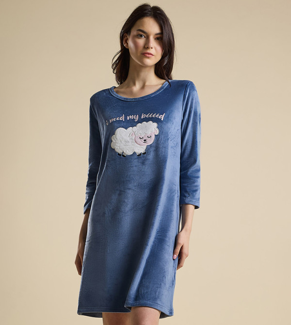 R&B  - Blue Night Dress & Gowns