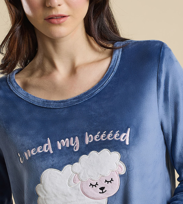 R&B  - Blue Night Dress & Gowns