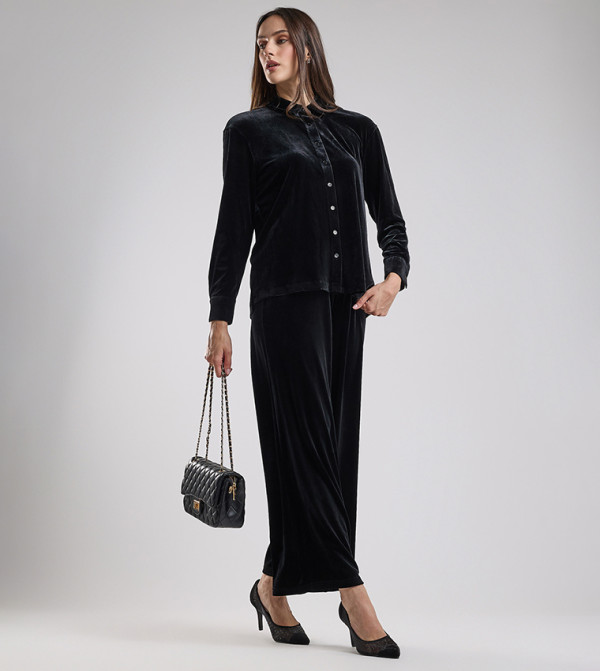 R&B  Casual Pants - Black Casual Pants