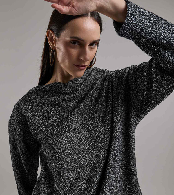 R&B R&B - Black Casual Tops