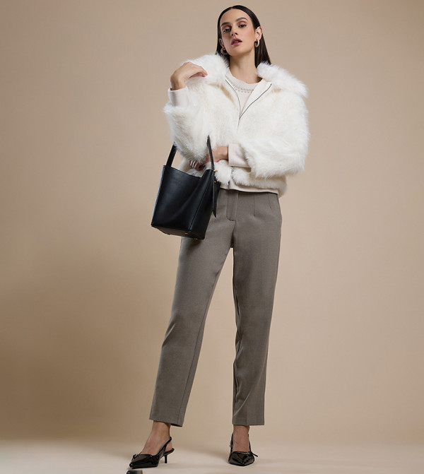 R&B  - White Casual Jackets