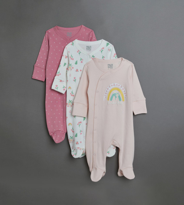 R&B  Baby Essentials - Multi Sleep Suits