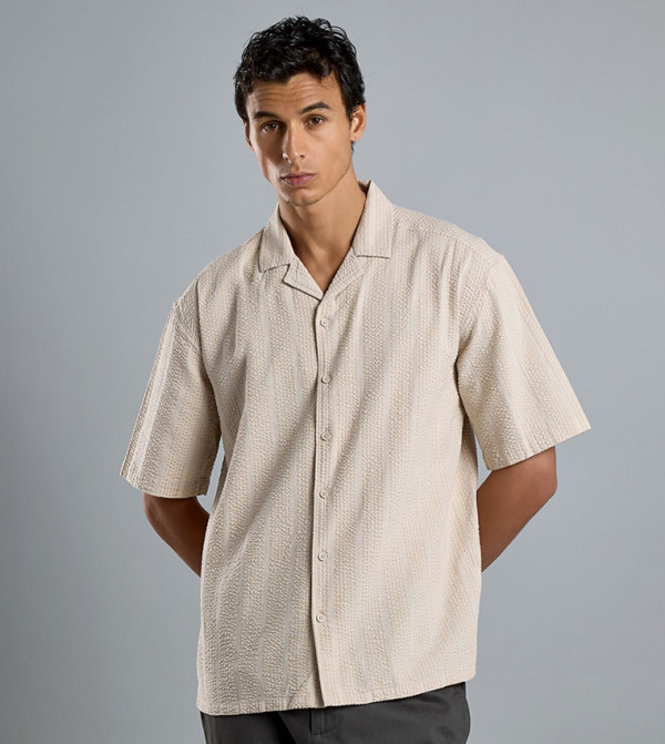 R&B R&B - Beige Short Sleeves