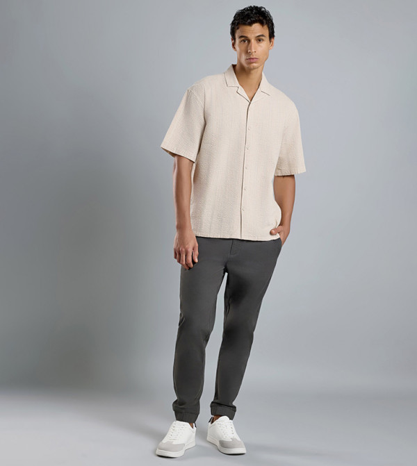 R&B R&B - Beige Short Sleeves