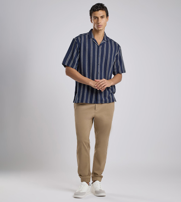 R&B Shirts - Blue Short Sleeves