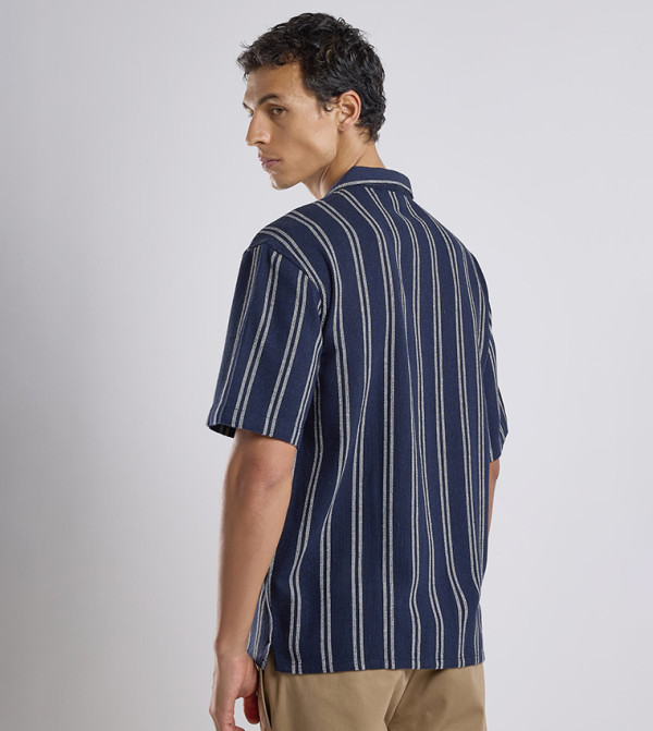 R&B Shirts - Blue Short Sleeves