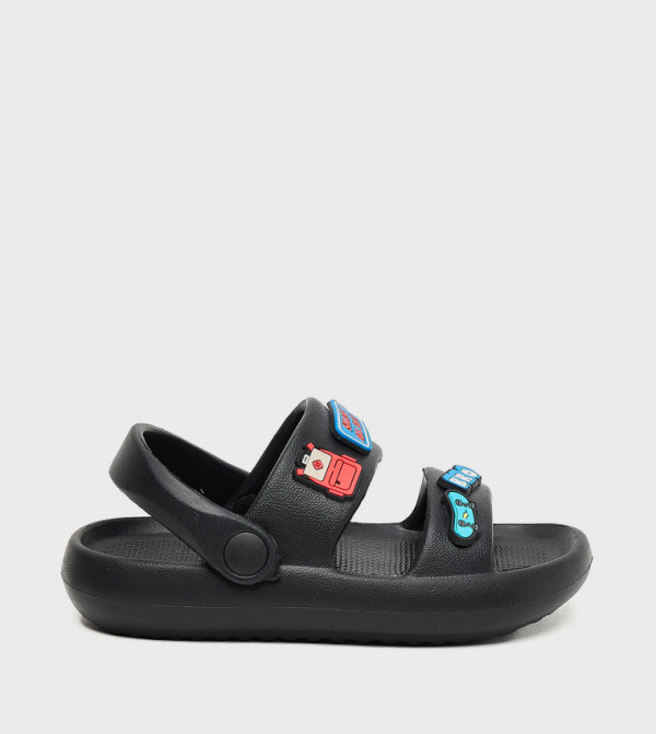 R&B  Sandals - Black Casual Sandals