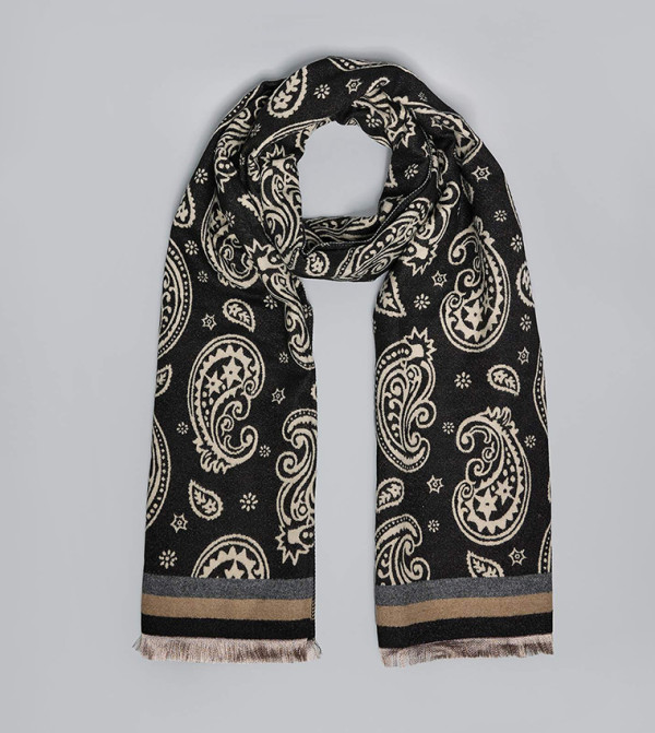 أر آند بي أوشحة - أسود Blanket Scarves