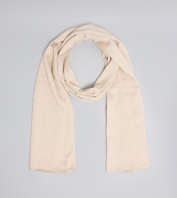 R&B  Blanket Scarves - Beige Blanket Scarves
