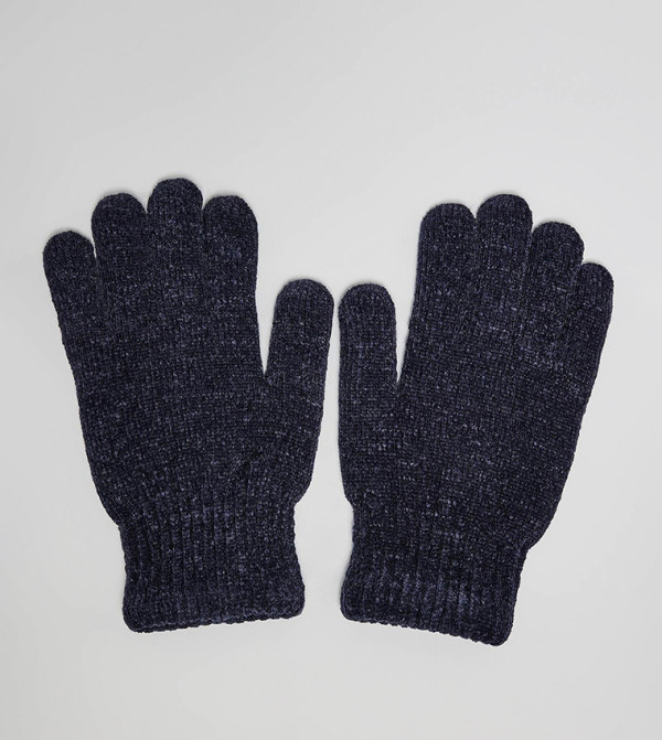 R&B Gloves - NAVY BLUE Knit