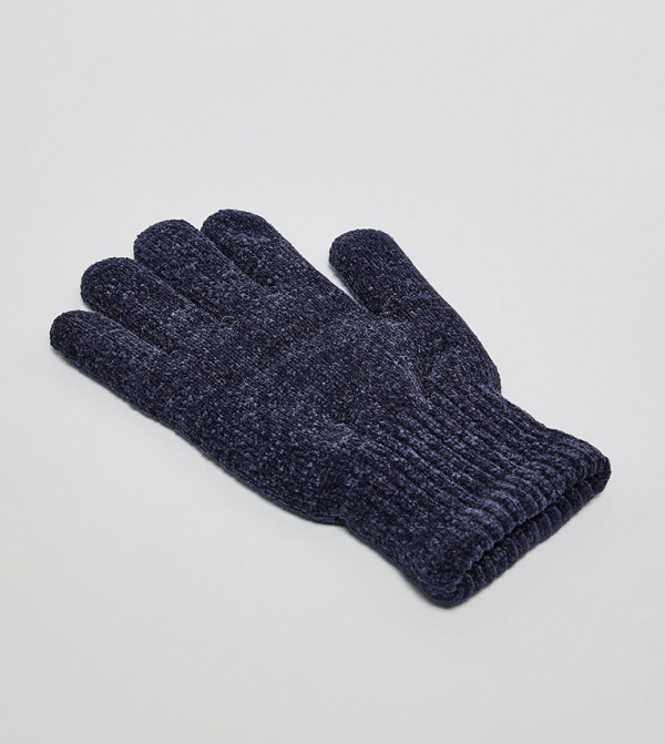 R&B Gloves - NAVY BLUE Knit