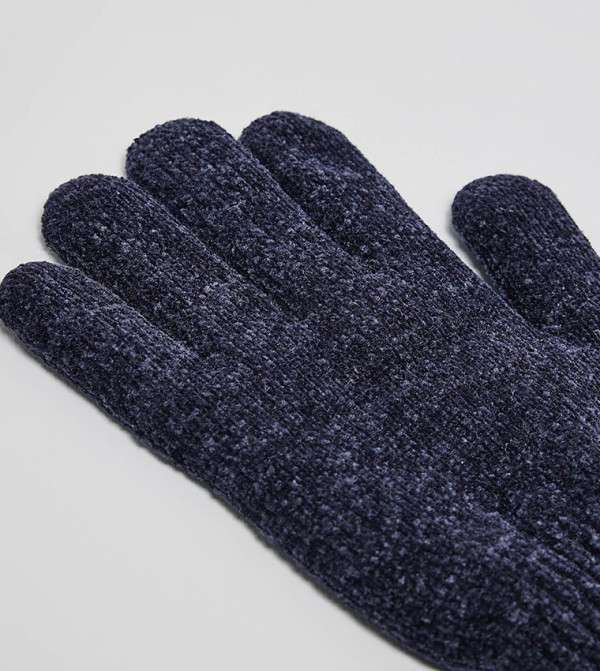 R&B Gloves - NAVY BLUE Knit