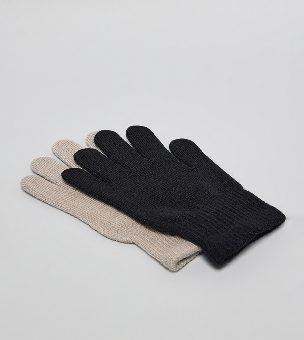 أر آند بي  قفازات - متعدد Knit