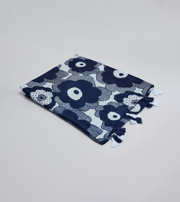 أر آند بي  لفحات - كحلي مزرق  Blanket Scarves