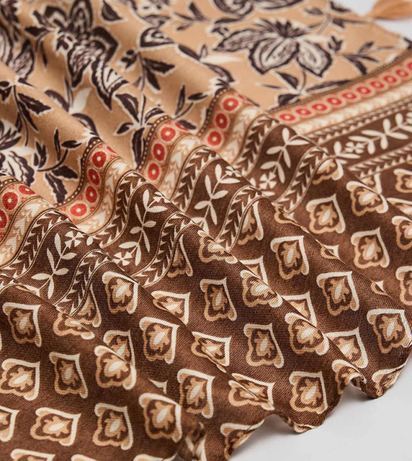 R&B  Blanket Scarves - Brown Blanket Scarves