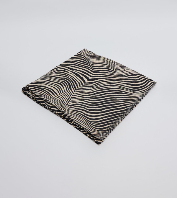 R&B  Blanket Scarves - Black Blanket Scarves
