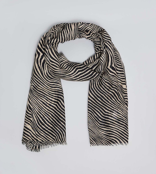 R&B  Blanket Scarves - Black Blanket Scarves