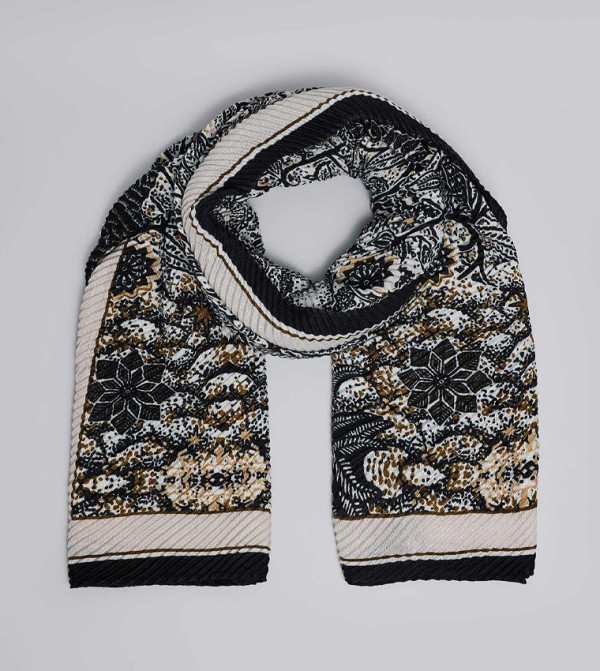 R&B  Blanket Scarves - Black Blanket Scarves