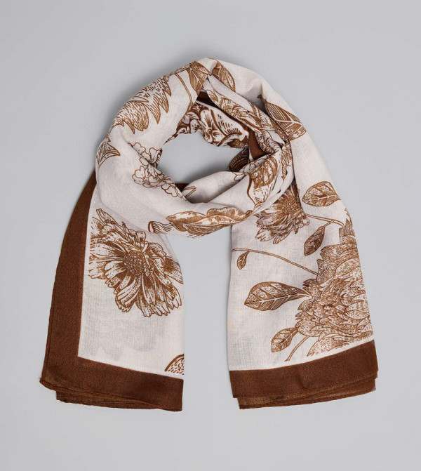 R&B  Blanket Scarves - Beige Blanket Scarves