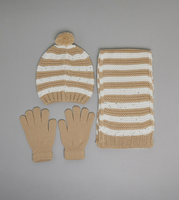 R&B - Beige Winter Wear Suits