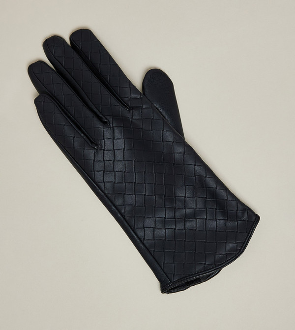 R&B  Gloves - Black Knit