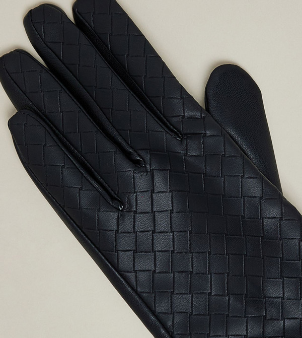 R&B  Gloves - Black Knit