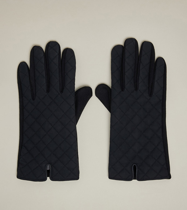 R&B Gloves - Black Knit
