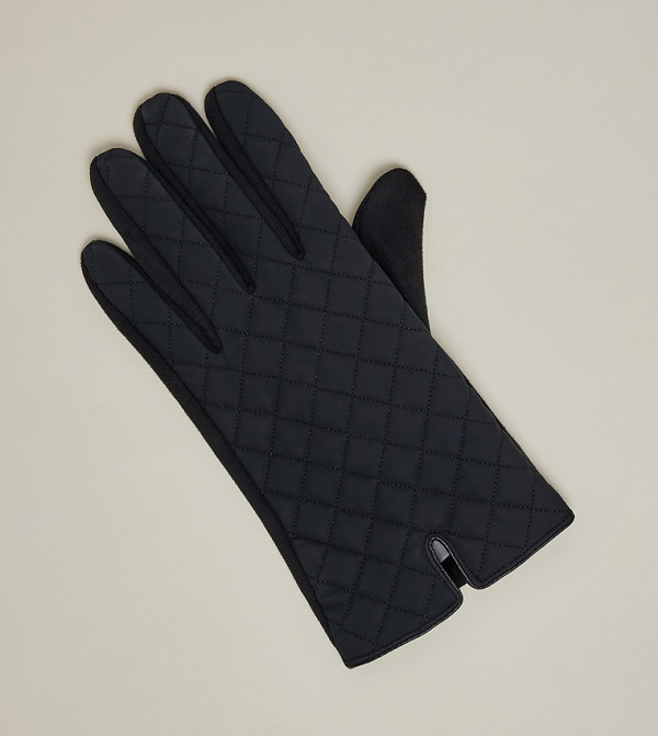 R&B Gloves - Black Knit