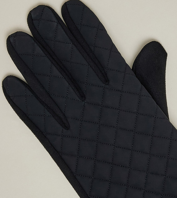 R&B Gloves - Black Knit