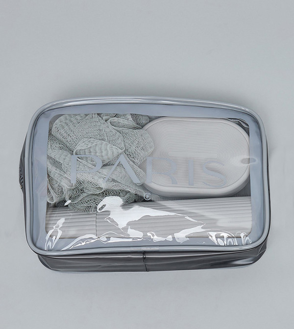 R&B  Toiletry bags - Grey Cosmetic Organizers