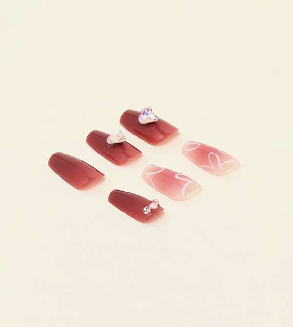 أر آند بي  إكسسوارات الأظافر - وردي Nail Accessories