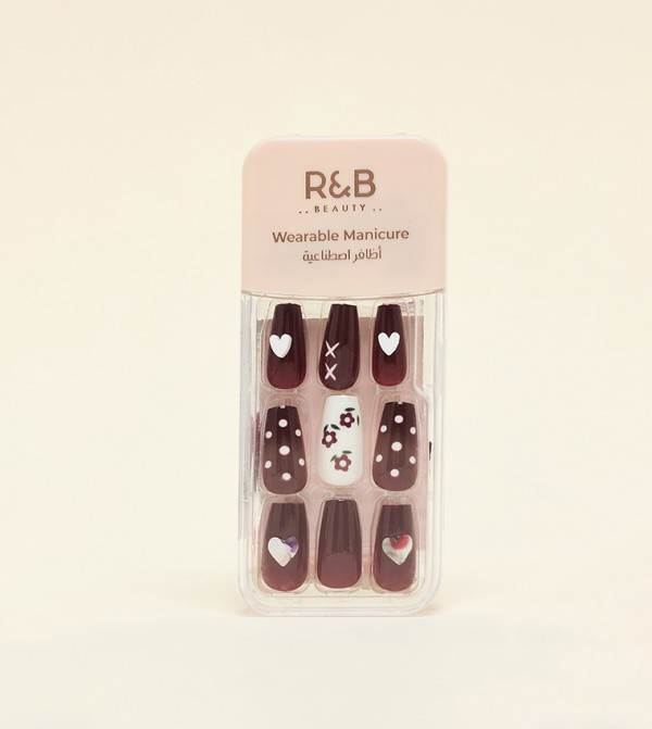 أر آند بي  إكسسوارات الأظافر - بيج Nail Accessories