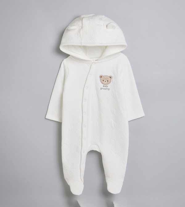 R&B  Sleep Suits - White Sleep Suits
