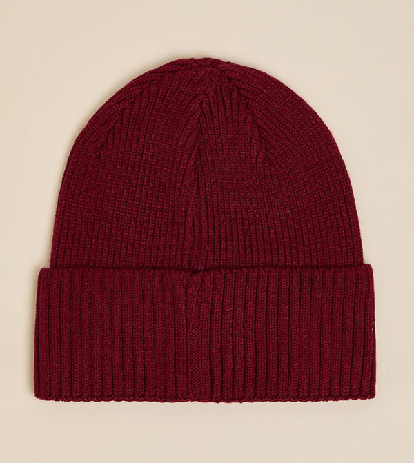 R&B  Caps & Hats - Burgundy Beanies
