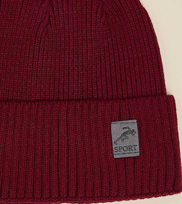 R&B  Caps & Hats - Burgundy Beanies