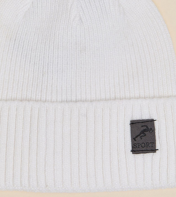 R&B  Caps & Hats - Ivory Beanies