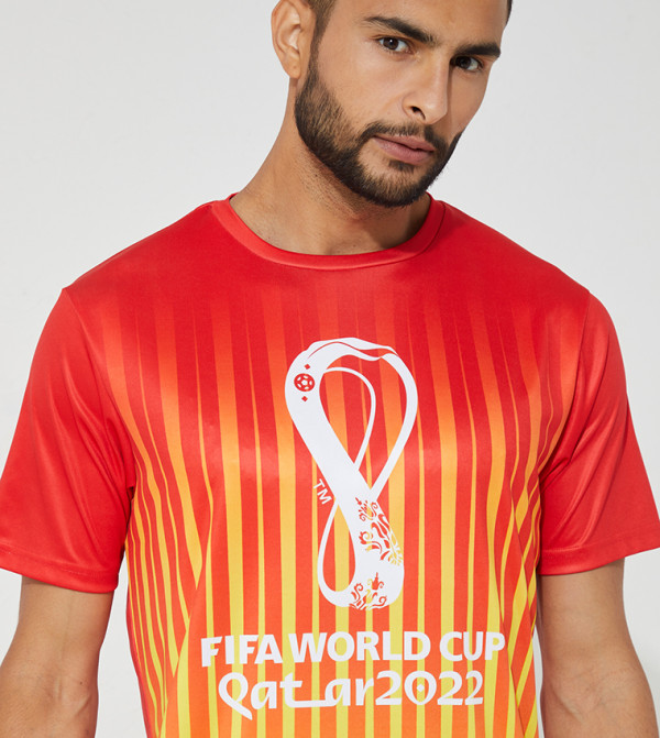 FIFA  - Red Active T shirts