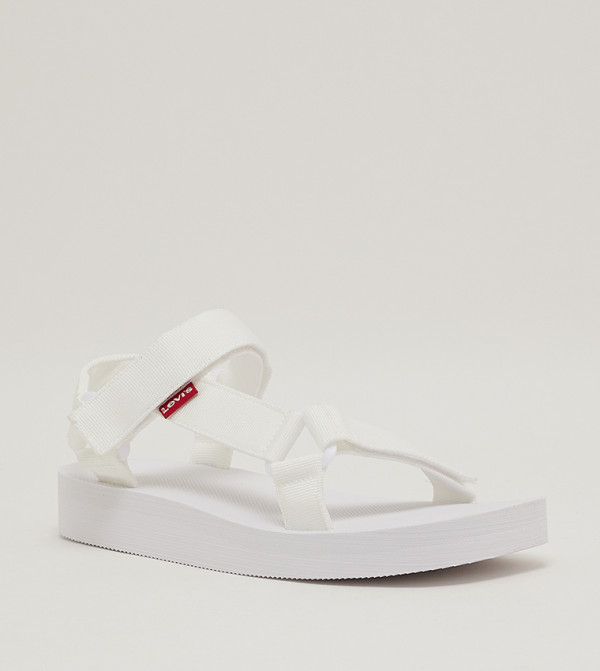 Levi's - White Flat Sandals